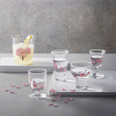 [GLASS SET] CHERRY BLOSSOM SET OF 4 | COLOR & DESIGN CHANGE | MARUMO TAKAGI