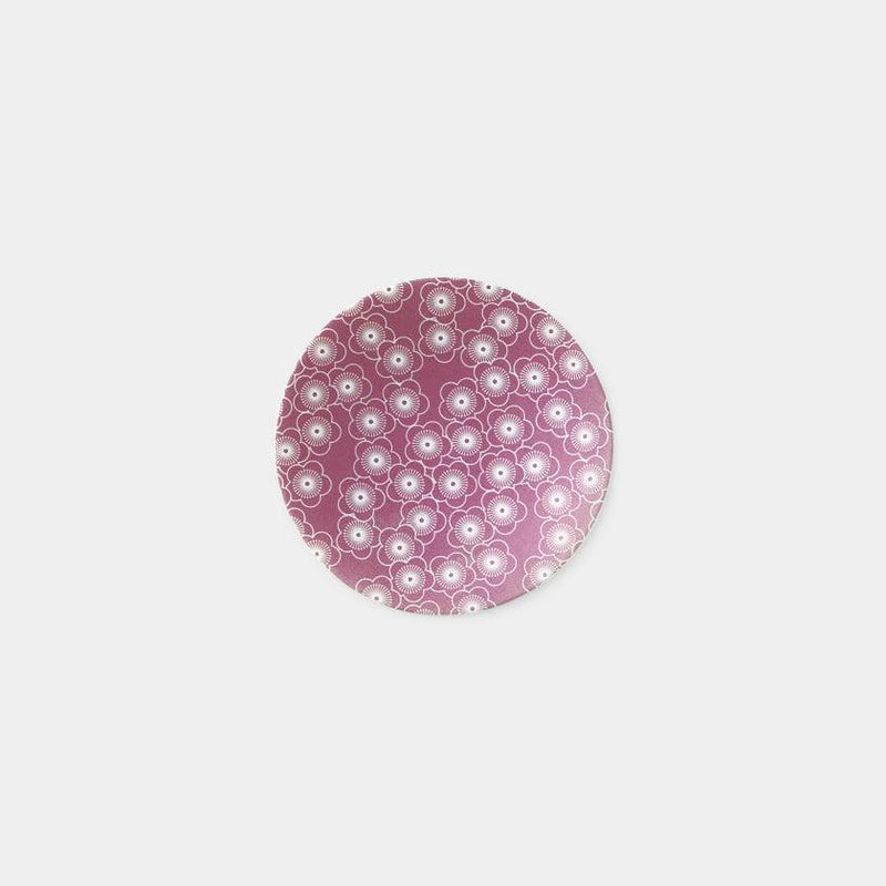 [SMALL DISH (PLATE)] PINK LUSTER PLUM | MINO WARES | MARUMO TAKAGI