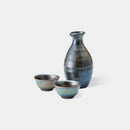 [SAKE BOTTLE & CUP SET] COMPASSIONATE EYES (3 PIECES) | MINO WARES | MARUMO TAKAGI