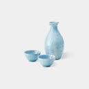 [SAKE BOTTLE & CUP SET] WHITE SANDY BEACH (3 PIECES) | MINO WARES | MARUMO TAKAGI