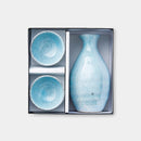 [SAKE BOTTLE & CUP SET] WHITE SANDY BEACH (3 PIECES) | MINO WARES | MARUMO TAKAGI