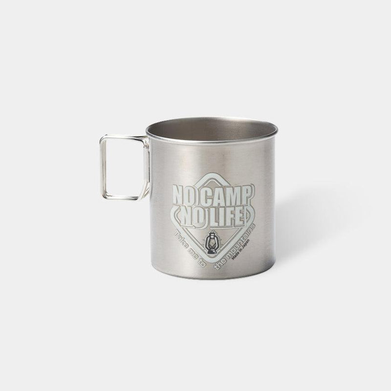 [MUG (CUP)] SHINY LOGO (NO CAMP NO LIFE) STAINLESS | MARUMO TAKAGI