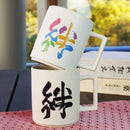 [MUG (CUP)] COLOR & DESIGN CHANGE "YUME (DREAM)" & "KIZUNA (BONDS)" TITANIUM WHITE MATTE (2 PIECES) | MINO WARES | MARUMO TAKAGI