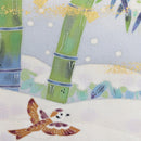 [ART PANEL] BAMBOO & SPARROWS | KAGA YUZEN| KENZO MAKINO