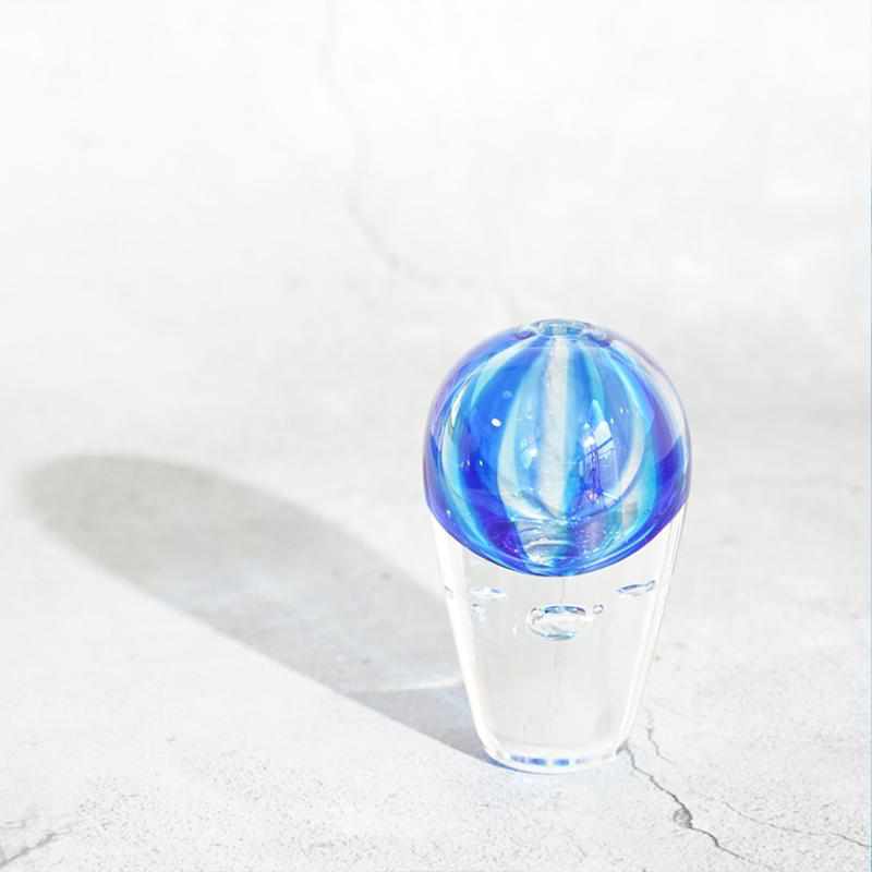 [Vase] Bloom Blue （S） | Blown glass