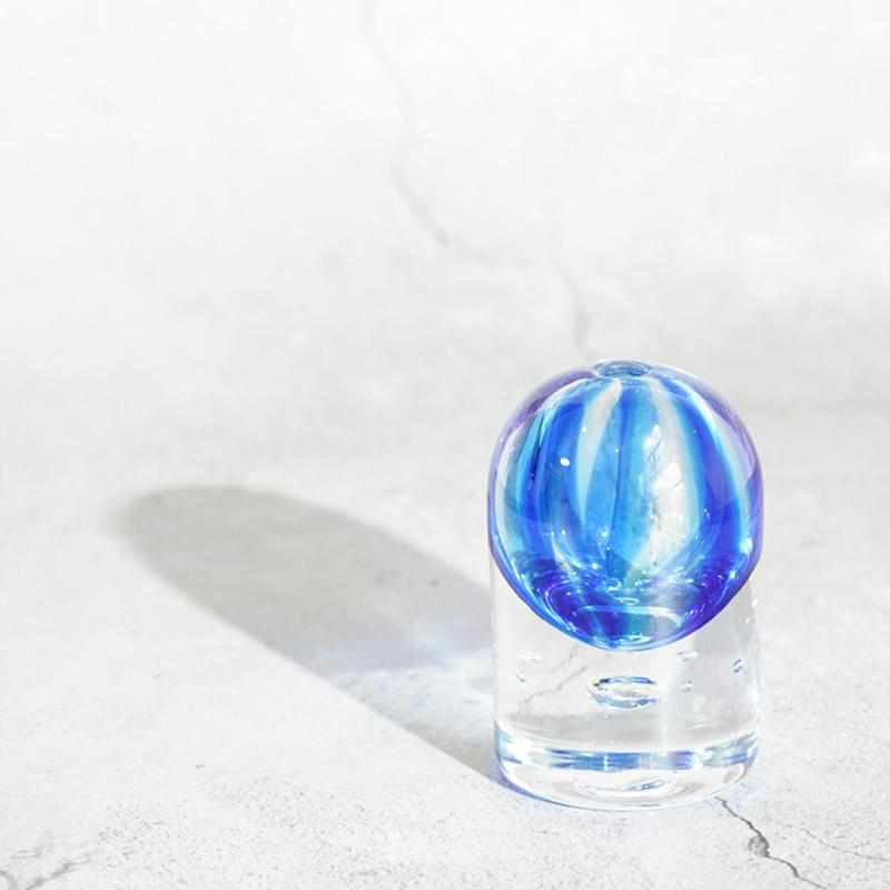 [Vase] Bloom Blue （M） | Blown glass