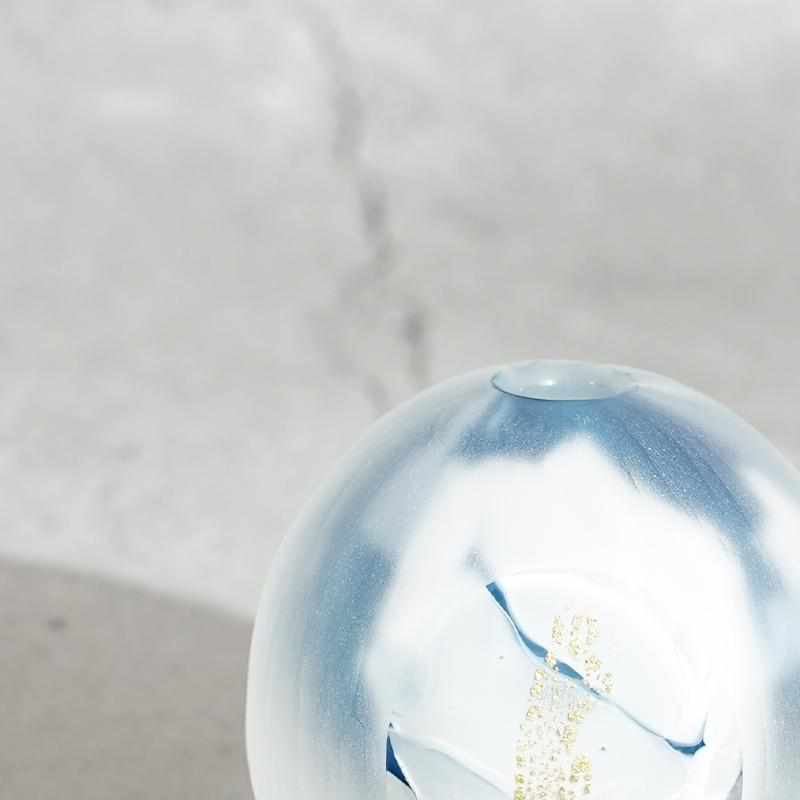 [VASE] COCOCHI BLUE | GLASS STUDIO IZUMO | BLOWN GLASS (2 weeks production after order)