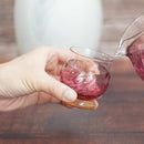 [SAKE BOTTLE & CUP SET] 3PIECES SAKURA | GLASS STUDIO IZUMO | BLOWN GLASS (2 weeks production after order)