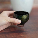 [SAKE BOTTLE & CUP SET] 3PIECES SAI GREEN | GLASS STUDIO IZUMO | BLOWN GLASS (2 weeks production after order)