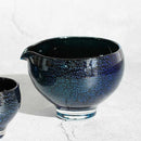 [SAKE BOTTLE & CUP SET] 3PIECES SAI BLUE | GLASS STUDIO IZUMO | BLOWN GLASS (2 weeks production after order)