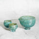 [SAKE BOTTLE & CUP SET] 3PIECES UTAGE BLUE | GLASS STUDIO IZUMO | BLOWN GLASS (2 weeks production after order)