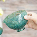 [SAKE BOTTLE & CUP SET] 3PIECES UTAGE BLUE | GLASS STUDIO IZUMO | BLOWN GLASS (2 weeks production after order)