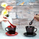 [COFFEE CUP SET] 1 PIECES UCHI-BLACK| YAKUMO LACQUERWARE