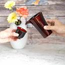 [SAKE CUP] HASORI GUINOMI UCHI-RED | YAKUMO LACQUERWARE