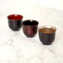 [SAKE CUP] HASORI GUINOMI UCHI-RED | YAKUMO LACQUERWARE