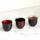 [SAKE CUP SET] 3 PIECES GUINOMI | YAKUMO LACQUERWARE