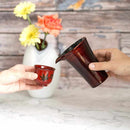 [SAKE BOTTLE & CUP SET] SENSUJI UCHI LACQUERED WOODEN SAKE SET 3-PIECE (BLACK) | YAKUMO LACQUERWARE