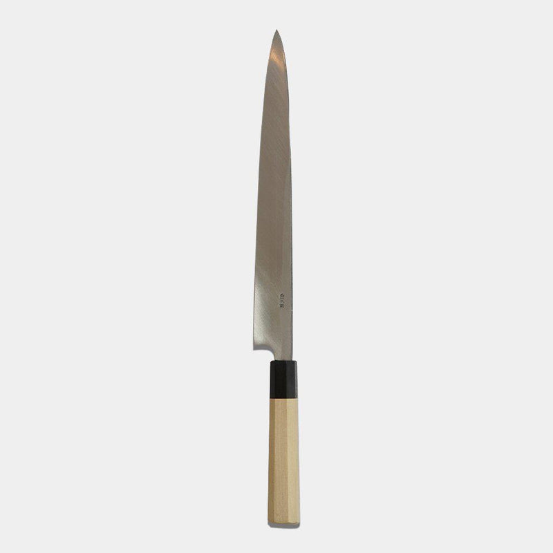 [廚房（主廚）刀] Ittosai Kotetsu Fest-Hongazuim White 鋼 No. 2 Yanagiba （單刃刀片） Magnolia 手柄 300mm | Sakai Forged Blades