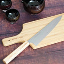 [KITCHEN (CHEF) KNIFE]  INOX SWEDISH STEEL GYUTO (DOUBLE-EDGED BLADE) OLIVE WOOD HANDLE 240MM | SAKAI FORGED BLADES