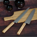 [KITCHEN (CHEF) KNIFE]  INOX SWEDISH STEEL GYUTO (DOUBLE-EDGED BLADE) OLIVE WOOD HANDLE 240MM | SAKAI FORGED BLADES