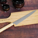 [KITCHEN (CHEF) KNIFE]  INOX SWEDISH STEEL SUJIBIKI (DOUBLE-EDGED BLADE) OLIVE WOOD HANDLE 270MM | SAKAI FORGED BLADES
