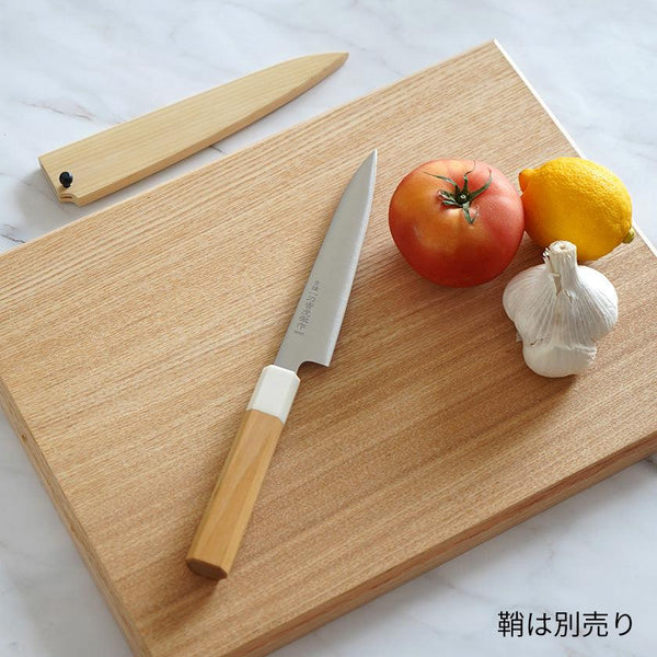 [廚房（廚師）刀] Inox Petit Knife Aomori Hiba八角形手柄人造大理石150mm | Sakai鍛造刀片