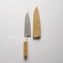 [OPTION] KITCHEN (CHEF) KNIFE SHEATH AOMORI HIBA FOR SANTOKU KNIFE | SAKAI FORGED BLADES