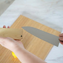 [OPTION] KITCHEN (CHEF) KNIFE SHEATH AOMORI HIBA FOR SANTOKU KNIFE | SAKAI FORGED BLADES