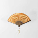 [HAND FAN] RAUSHIKI URUSHI PALE ORANGE | KYOTO FOLDING FANS | RAKUKEI