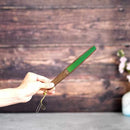 [HAND FAN] RAUSHIKI URUSHI YELLOW GREEN | KYOTO FOLDING FANS | RAKUKEI