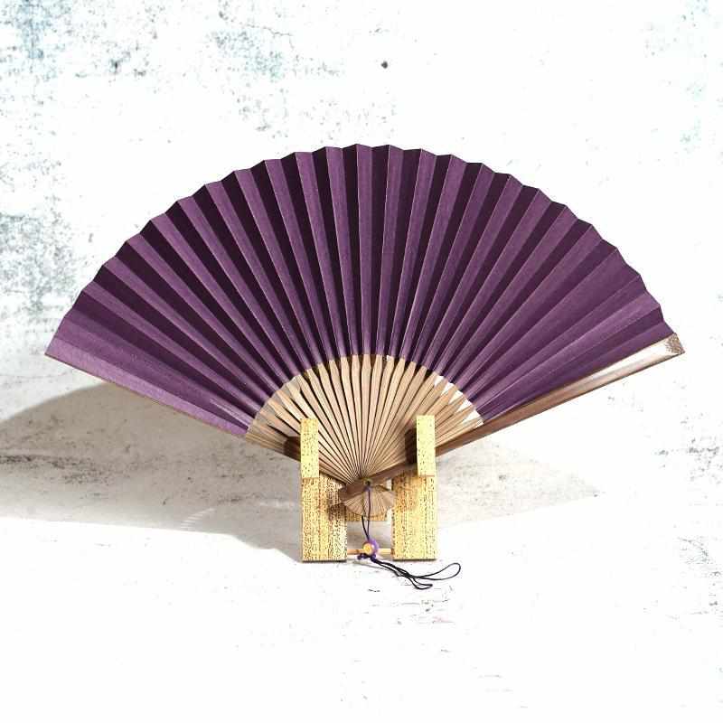 [手扇]勞希基烏魯希紫色|京都摺疊風扇