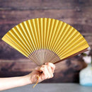 [HAND FAN] RAUSHIKI URUSHI DECAYED LEAVES COLOR | KYOTO FOLDING FANS | RAKUKEI