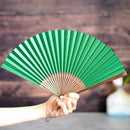 [HAND FAN] RAUSHIKI URUSHI GREENERY | KYOTO FOLDING FANS | RAKUKEI