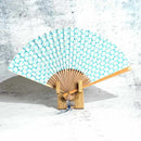 [HAND FAN] RAUSHIKI URUSHI GREEN | KYOTO FOLDING FANS | RAKUKEI