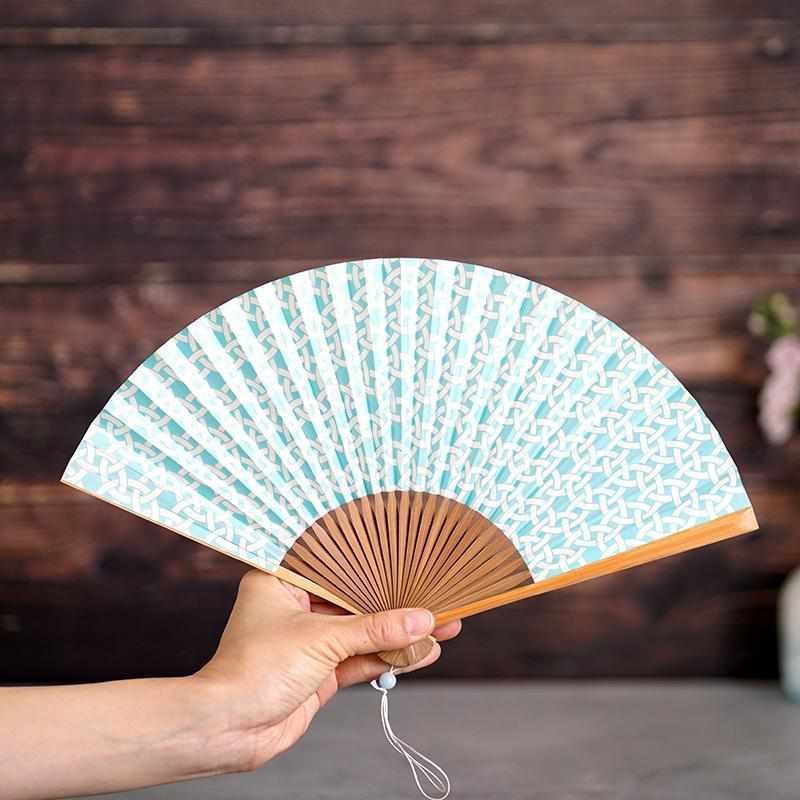 [手扇]勞希基烏魯希淺藍色|京都摺疊風扇