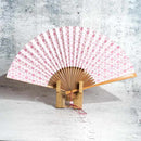 [HAND FAN] RAUSHIKI URUSHI PINK | KYOTO FOLDING FANS | RAKUKEI