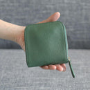 [LEATHER CASE] SHRINK CALM-GREEN SOFT SHRINK COWHIDE LEATHER (SPECIAL ORDER COLOR) | LEATHER WORK | RAKUKEI