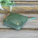 [LEATHER CASE] SHRINK CALM-GREEN SOFT SHRINK COWHIDE LEATHER (SPECIAL ORDER COLOR) | LEATHER WORK | RAKUKEI