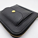 [LEATHER CASE] TYPE2 SHRINK ALLEY-BLACK SOFT SHRINK COWHIDE WITH COIN POCKET AND STANDARD D-RINGS | LEATHERWORK | RAKUKEI