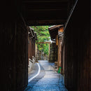 [LEATHER CASE] TYPE2 SHRINK ALLEY-BLACK SOFT SHRINK COWHIDE WITH COIN POCKET AND STANDARD D-RINGS | LEATHERWORK | RAKUKEI