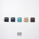 [LEATHER CASE] TYPE2 SHRINK MICA-BEIGE SOFT SHRINK COWHIDE WITH COIN POCKET AND STANDARD D-RINGS | LEATHERWORK | RAKUKEI