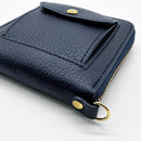 [LEATHER CASE] TYPE2 SHRINK TWILIGHT-BLUE SOFT SHRINK COWHIDE WITH COIN POCKET AND STANDARD D-RINGS | LEATHERWORK | RAKUKEI