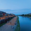 [LEATHER CASE] TYPE2 SHRINK RIVERBREEZE-BLUE SOFT SHRINK COWHIDE WITH COIN POCKET AND STANDARD D-RINGS | LEATHERWORK | RAKUKEI