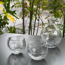 [SAKE BOTTLE SET] YURAGI (TOKKURI & GUINOMI) 3-PIECE SET | GLASSWORK