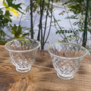 [SAKE BOTTLE SET] 3 PIECES KIRAMEKI (KATAKUCHI & GUINOMI) | SUN GLASS STUDIO KYOTO | GLASSWORK