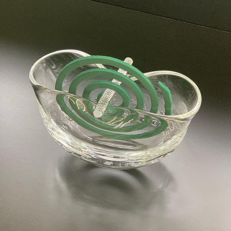 [MOSQUITO COIL HOLDER] CLEAR | SUN GLASS STUDIO KYOTO | GLASSWORK