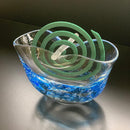 [MOSQUITO COIL HOLDER] BLUE | SUN GLASS STUDIO KYOTO | GLASSWORK