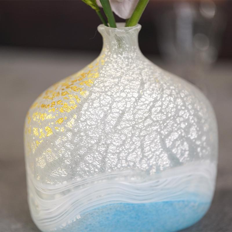 [VASE] KUNPU BLUE | SUN GLASS STUDIO KYOTO | GLASSWORK