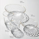 [GLASS & PLATE] KIRAMEKI 4 PIECES | SUN GLASS STUDIO KYOTO | GLASS WORK