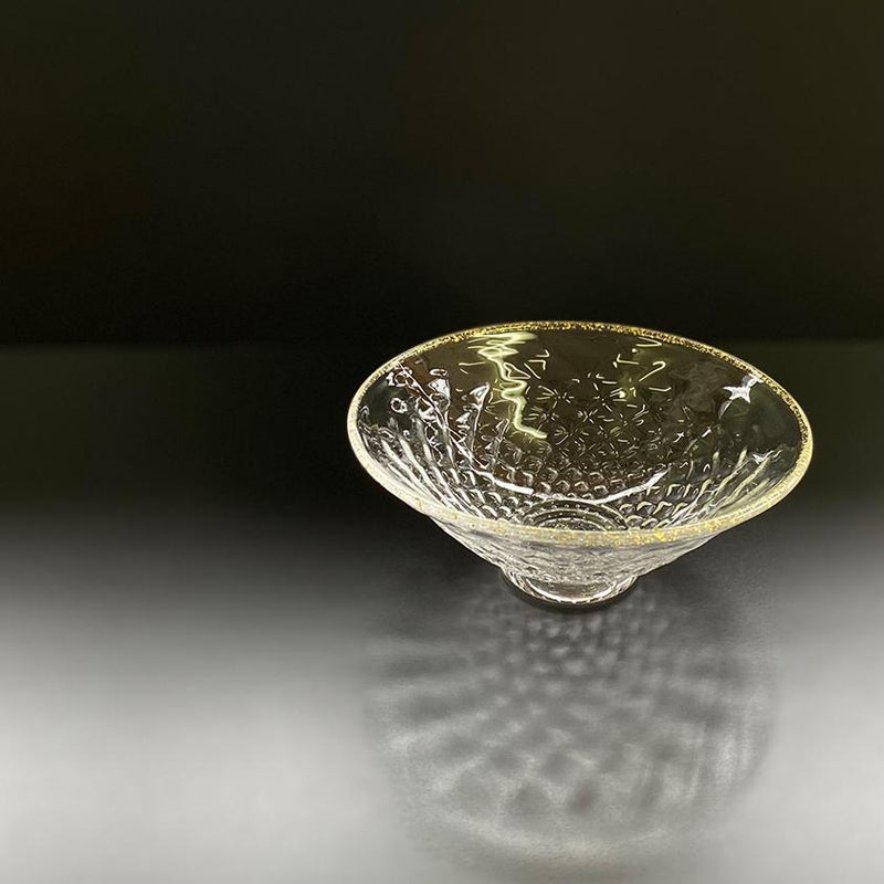 [GLASS & PLATE] KIRAMEKI 4 PIECES | SUN GLASS STUDIO KYOTO | GLASS WORK